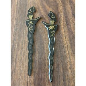 Vintage Asian Comb Melaka Grill Swizzle Stick Cocktail Drink Stir Collectibles